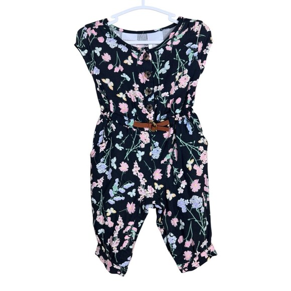 Kardashian Kids Floral Short Sleeve Jumpsuit Size 3 Months NWT Short Sleeve - Picture 1 of 9